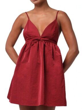 Lulus Brit Tie Back Mini Dress Women's‎ XS Sleek A-Line Cocktail Prom Formal